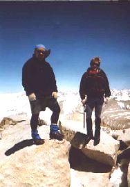 CC and MH on Summit - Sierra in Background